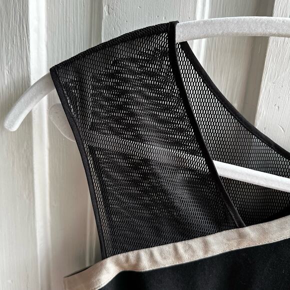 Jay Godfrey One Shoulder Sheath Dress Fishnet Strap Black - Picture 4 of 8